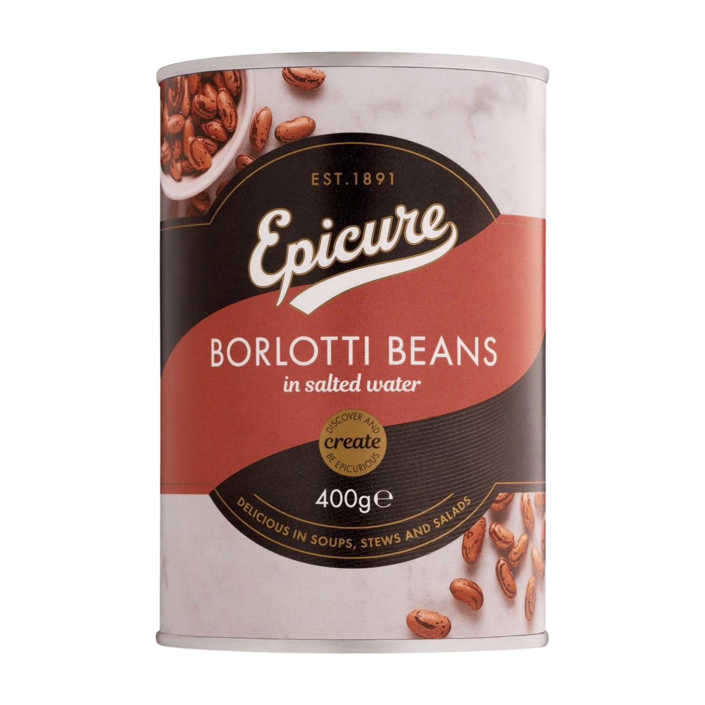 Epicure Borlotti Beans (400g)