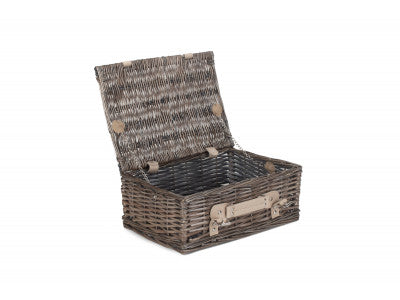14" ANTIQUE WASH SPLIT WILLOW HAMPER
