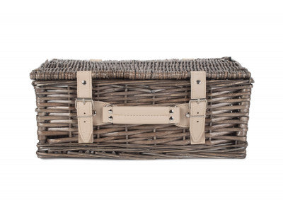 14" ANTIQUE WASH SPLIT WILLOW HAMPER