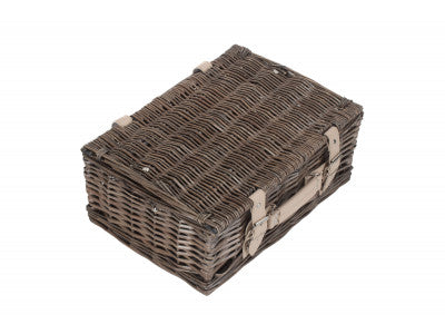 14" ANTIQUE WASH SPLIT WILLOW HAMPER