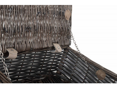 14" ANTIQUE WASH SPLIT WILLOW HAMPER