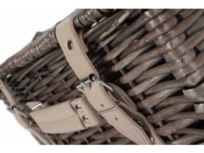 14" ANTIQUE WASH SPLIT WILLOW HAMPER