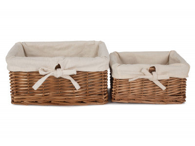 AUTUMN DOUBLE STEAMED WILLOW TRAY with LINING SET 2