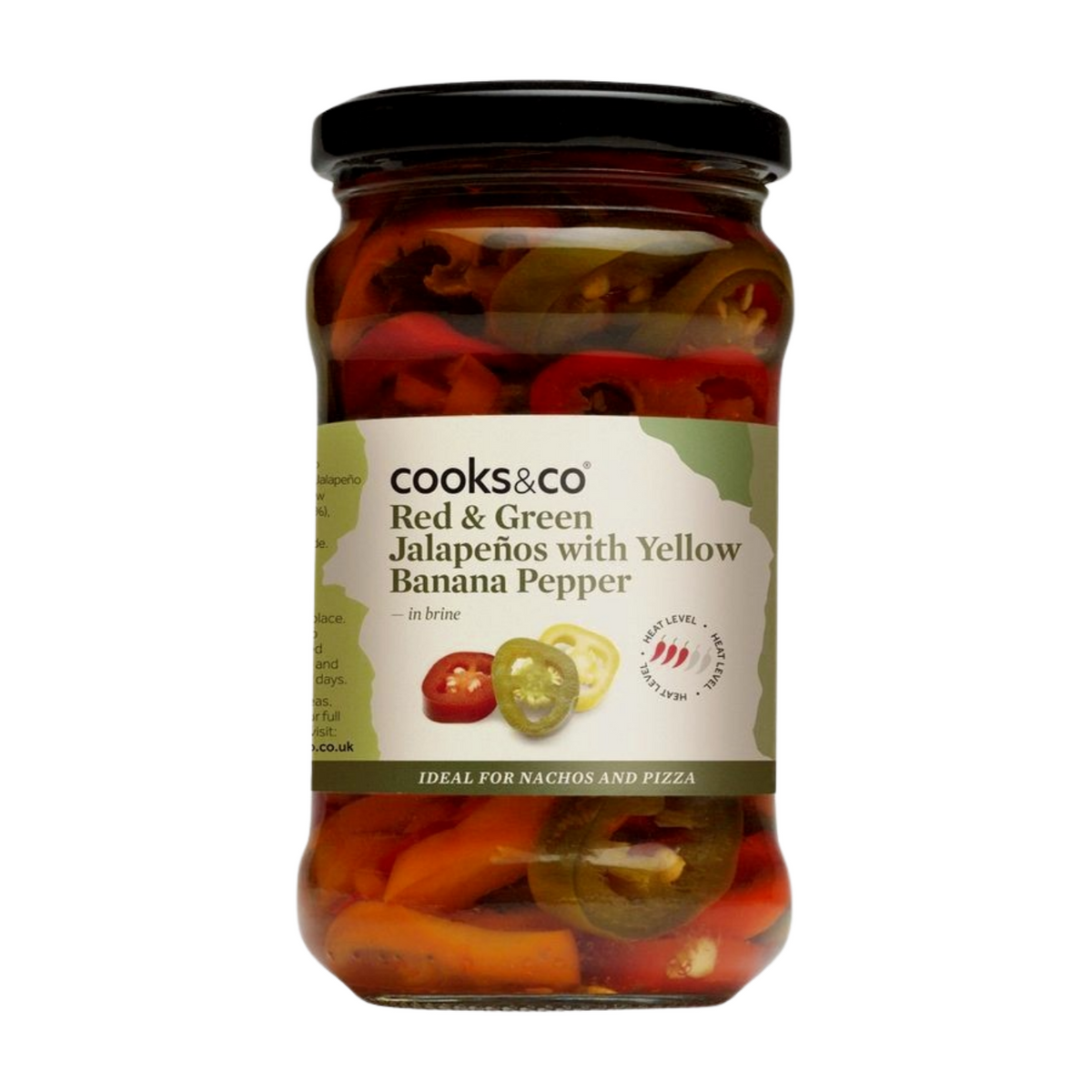 Cooks & Co Red & Green Jalapenos with Banana Pepper (290g)