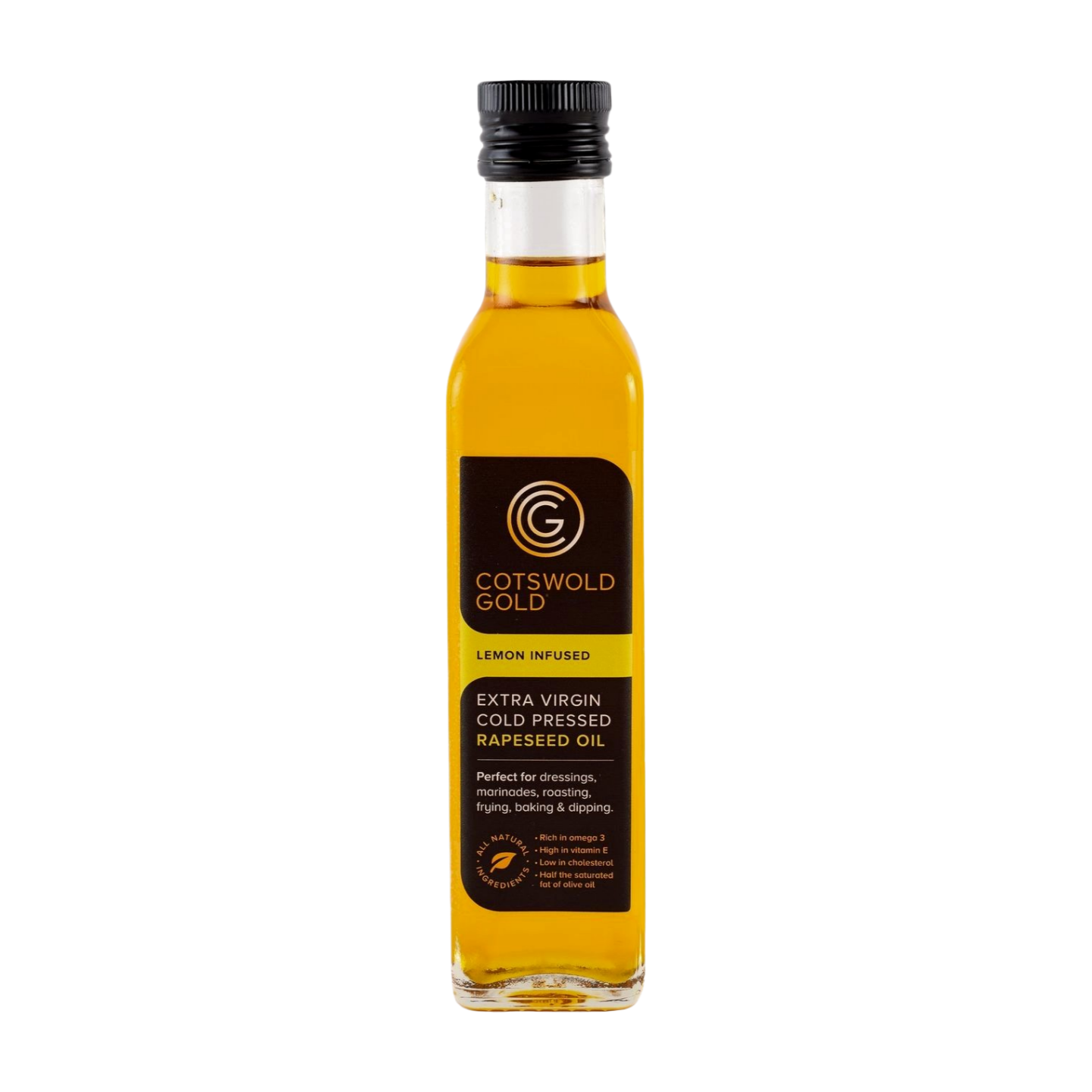 Cotswold Gold Lemon Infused Rapeseed Oil (250ml)