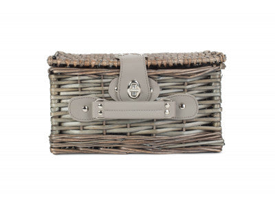 SMALL ANTIQUE WASH SPLIT WILLOW CHEST HAMPER