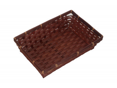 LARGE DARK BROWN BAMBOO PACKING TRAY