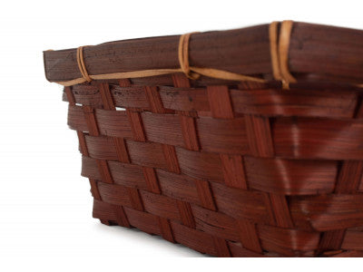 LARGE DARK BROWN BAMBOO PACKING TRAY