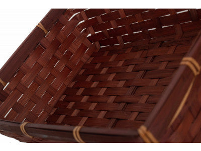 LARGE DARK BROWN BAMBOO PACKING TRAY