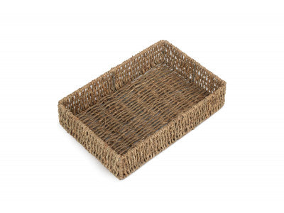 SMALL RECTANGULAR SEAGRASS TRAY