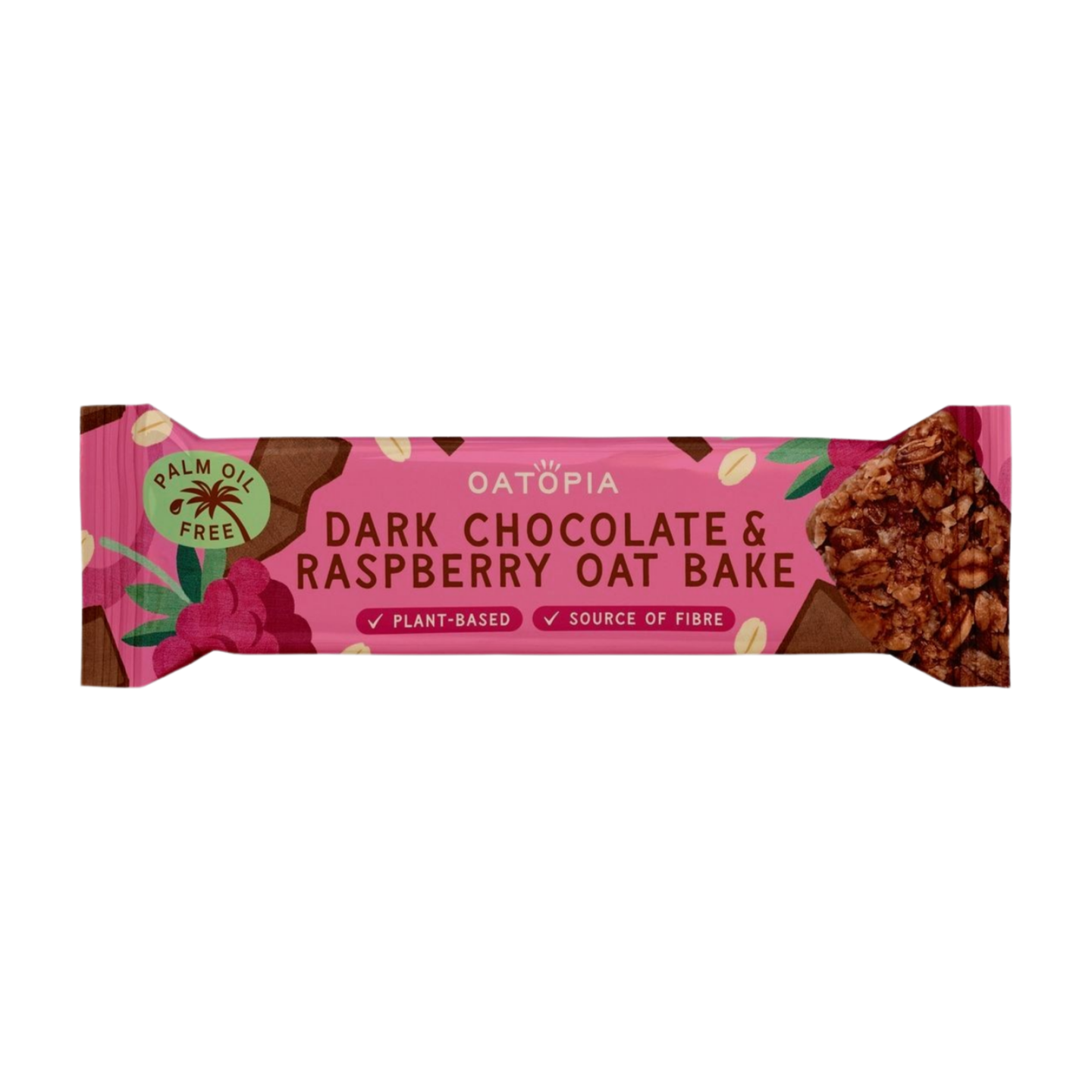 Oatopia Dark Chocolate Raspberry Oat Bake (60g)