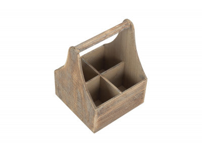 OAK EFFECT 4 BOTTLE CARRIER