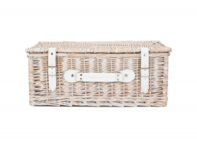 18" WHITE HAMPER
