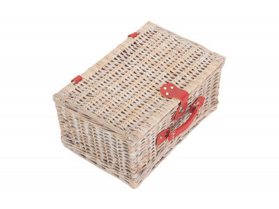 RED & WHITE GINGHAM 2 PERSON FITTED HAMPER