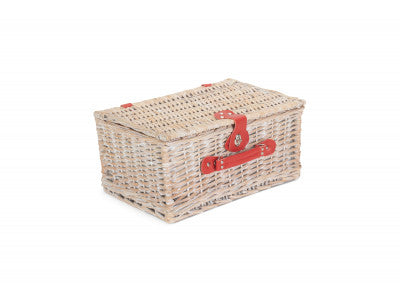RED & WHITE GINGHAM 2 PERSON FITTED HAMPER