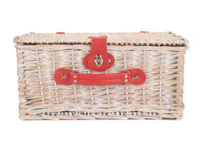 RED & WHITE GINGHAM 2 PERSON FITTED HAMPER