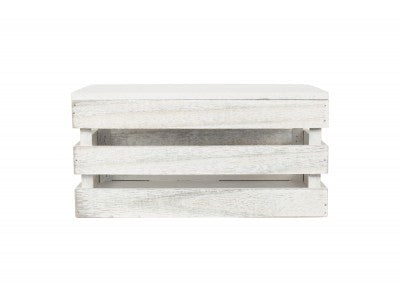 SMALL VINTAGE SLATTED WOODEN BOX