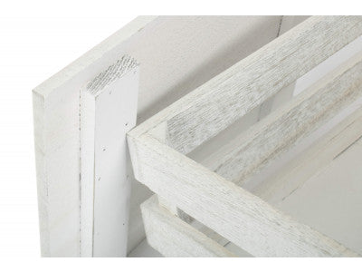 SMALL VINTAGE SLATTED WOODEN BOX