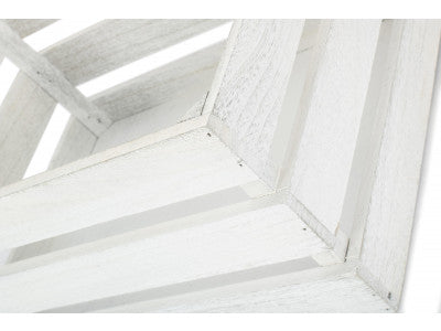 MEDIUM VINTAGE SLATTED WOODEN CRATE