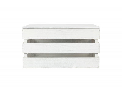 LARGE VINTAGE SLATTED WOODEN BOX