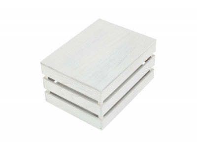 LARGE VINTAGE SLATTED WOODEN BOX