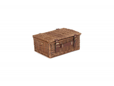 2 PERSON GREEN TWEED CLASSIC PICNIC HAMPER