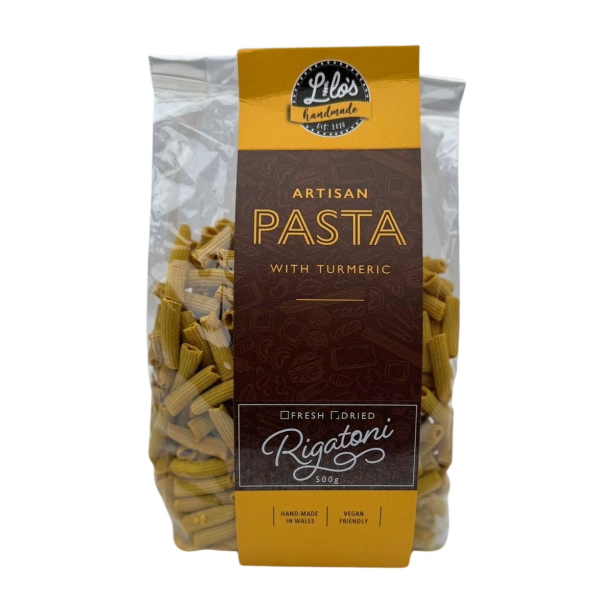 Lilo's Handmade Artisan Pasta with Turmeric (500g)