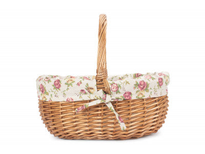 SMALL DELUXE SHOPPER with GARDEN ROSE LINING