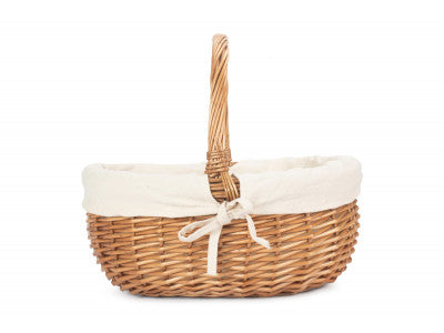 SMALL DELUXE SHOPPER with WHITE LINING