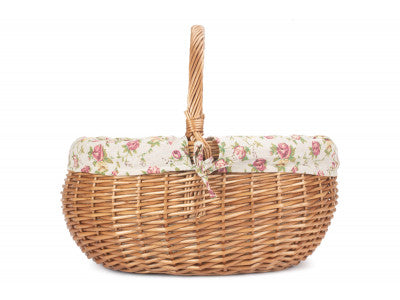 LARGE DELUXE SHOPPER with GARDEN ROSE LINING