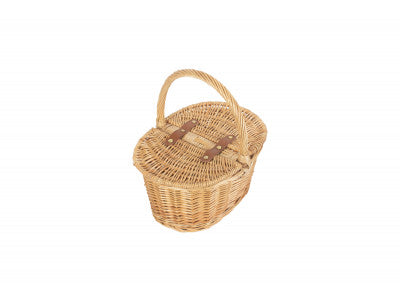 CHILD'S OVAL LIDDED HAMPER