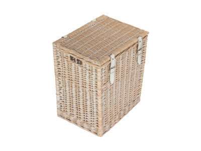 SIZE 1 - WHITE WASH VINTNER STORAGE HAMPER
