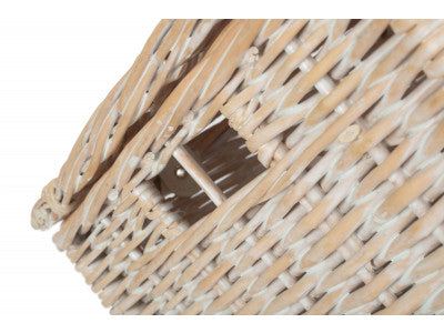 SIZE 1 - WHITE WASH VINTNER STORAGE HAMPER