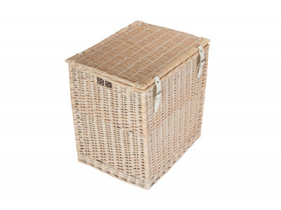 SIZE 2 - WHITE WASH VINTNER STORAGE HAMPER