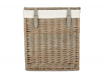 SIZE 1 - BOUTIQUE ANTIQUE WASH STORAGE LAUNDRY HAMPER with LINING