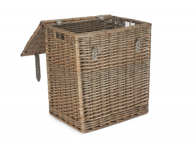 SIZE 1 - ANTIQUE WASH VINTNER STORAGE HAMPER