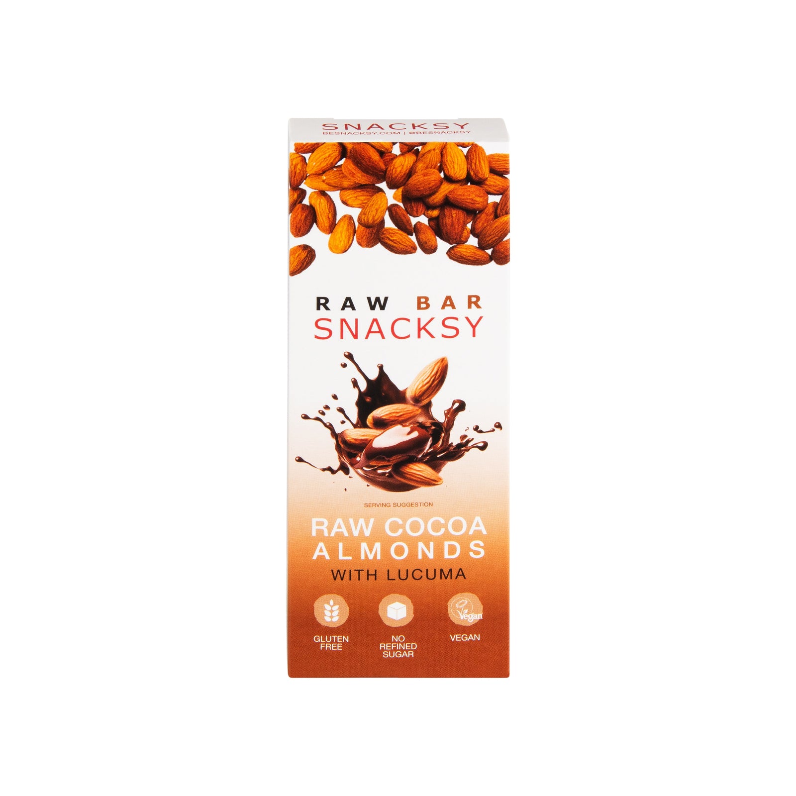 Snacksy Almonds with Lucuma Raw Cocoa Bar (40g)