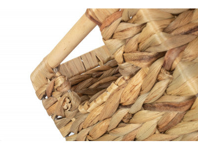 NORDIC WATER HYACINTH STORAGE BASKET SIZE 1