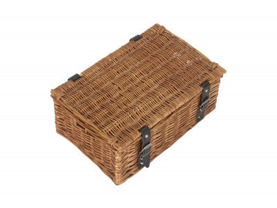 14 inch EMPTY WICKER HAMPER BASKET - DOUBLE STEAMED - UNLINED