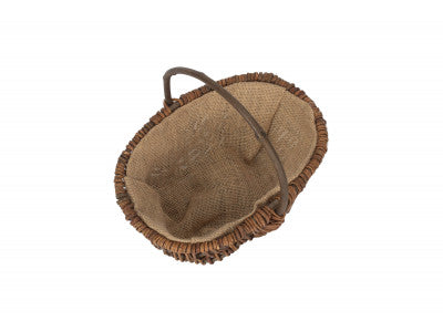SMALL OVAL UNPEELED WILLOW GARDEN TRUG