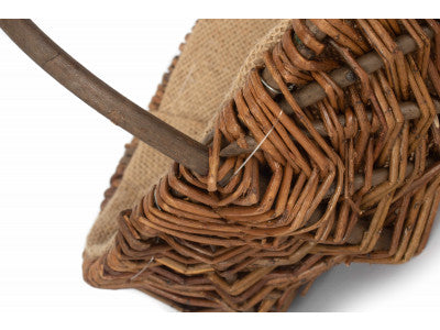 SMALL OVAL UNPEELED WILLOW GARDEN TRUG