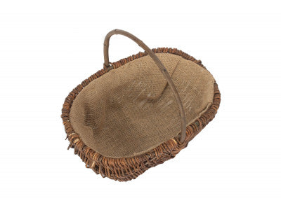 MEDIUM OVAL UNPEELED WILLOW GARDEN TRUG