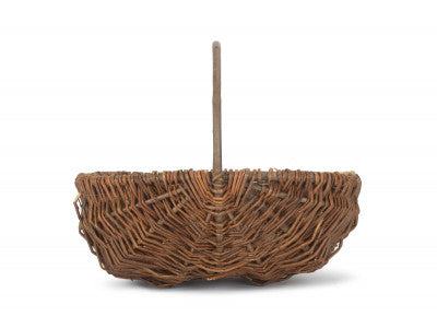 MEDIUM OVAL UNPEELED WILLOW GARDEN TRUG