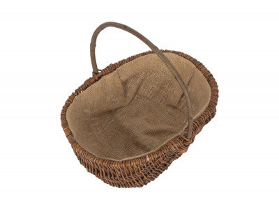 LARGE OVAL UNPEELED WILLOW GARDEN TRUG