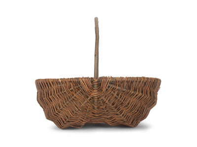 LARGE OVAL UNPEELED WILLOW GARDEN TRUG