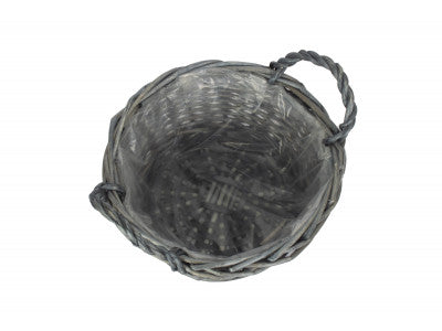 SMALL ROUND ANTIQUE WASH DISPLAY TRAY with PLASTIC LINING