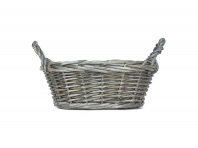 SMALL ROUND ANTIQUE WASH DISPLAY TRAY with PLASTIC LINING