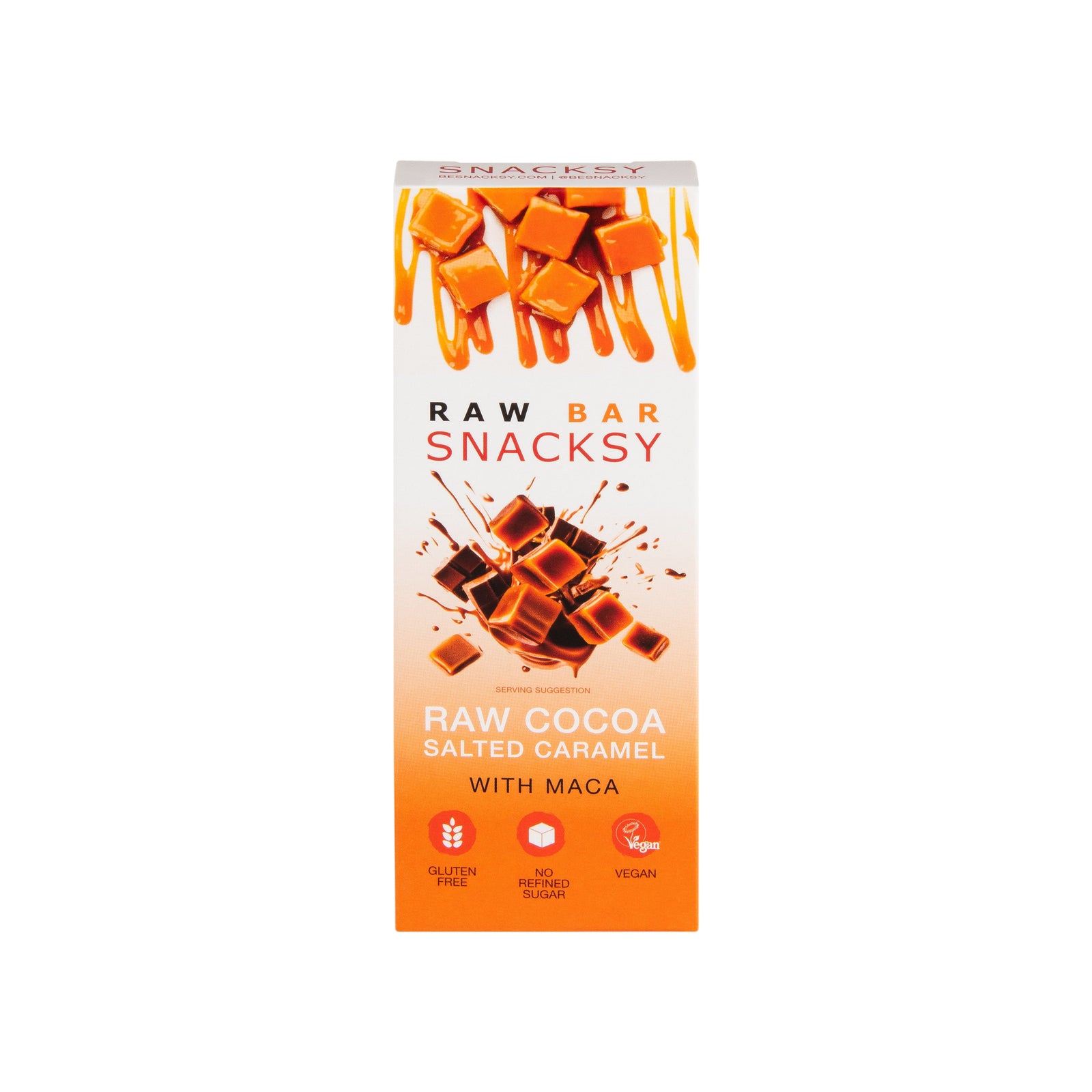 Snacksy Salted Caramel with Maca Raw Cocoa Bar (40g)