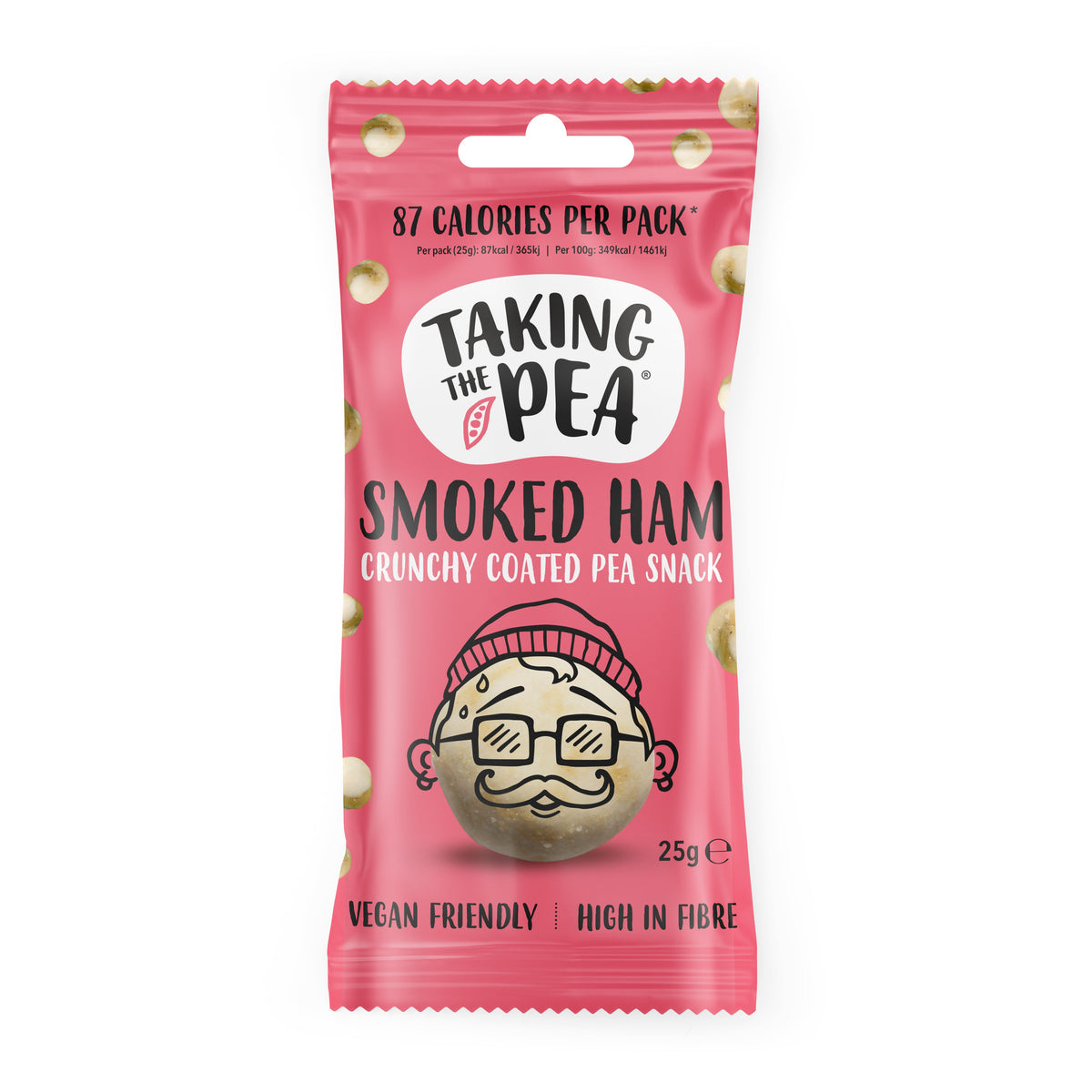 Taking The Pea Smoked Ham Crunchy Coated Pea Snack (25g)