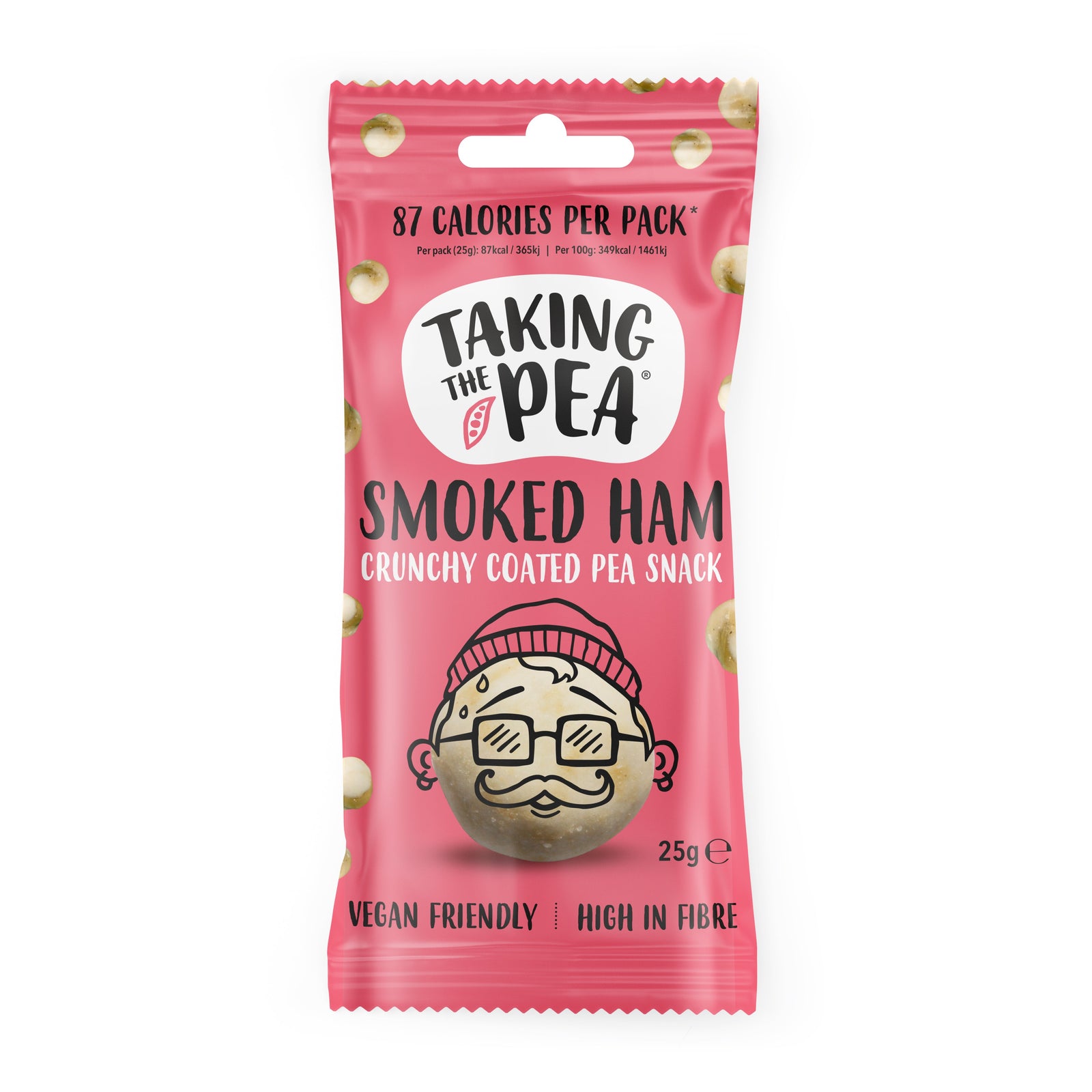 Taking The Pea Smoked Ham Crunchy Coated Pea Snack (25g)